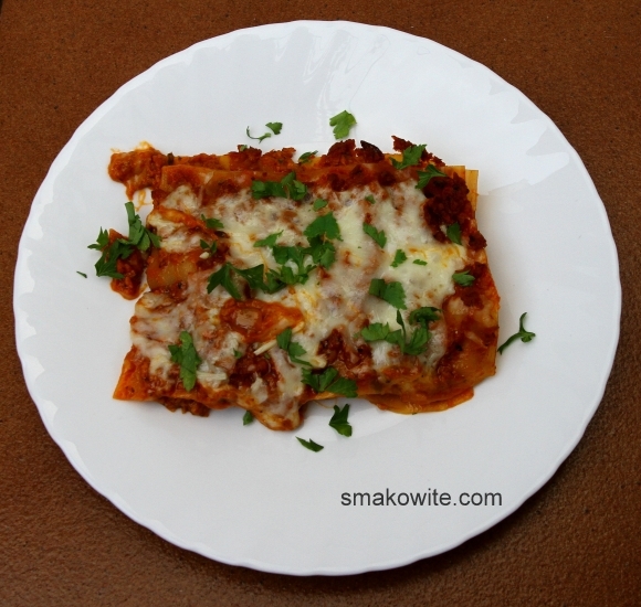 lasagne wegetariańska z soją